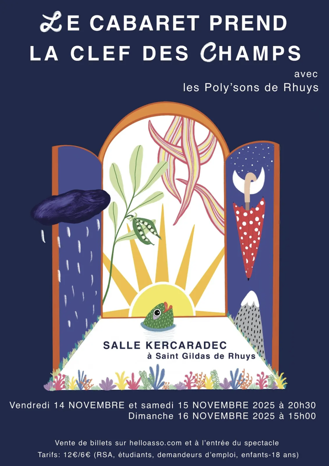 affiche cabaret la clef des champs